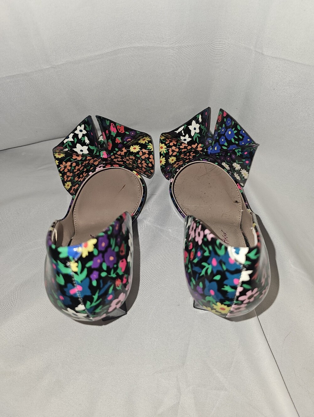 Betsey Johnson Women's Floral Black Heels Ditsy Flora Size 9 Never Worn - Picture 5 of 16